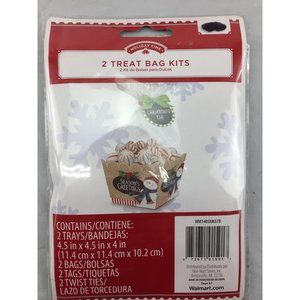 2 treat bag kits Christmas snowman NIP